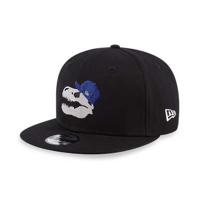 DINOSAUR WITH BLUE MINI CAP FOSSIL ICON BLACK KIDS 9FIFTY CAP
