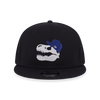DINOSAUR WITH BLUE MINI CAP FOSSIL ICON BLACK KIDS 9FIFTY CAP