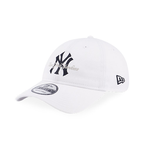 NEW YORK YANKEES MLB OVERLAP LOGO WHITE 9FORTY UNST CAP