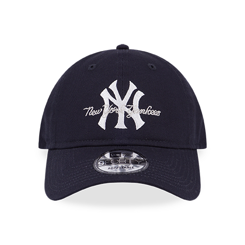 NEW YORK YANKEES MLB OVERLAP LOGO NAVY 9FORTY UNST CAP