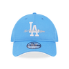 LOS ANGELES DODGERS MLB OVERLAP LOGO PASTEL BLUE 9FORTY UNST CAP