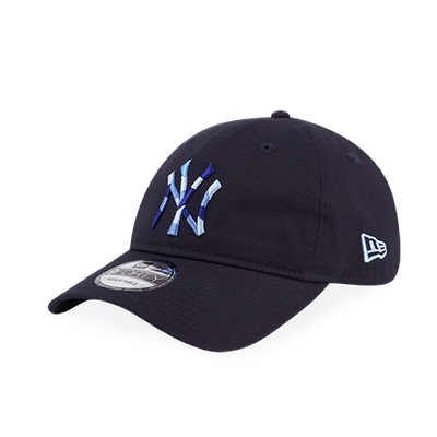 NEW YORK YANKEES COLOR BLOCK LOGO NAVY 9FORTY UNST CAP