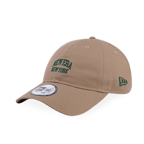 NEW ERA COLLEGE NEW YORK WORDMARK KHAKI 9FORTY UNST CAP