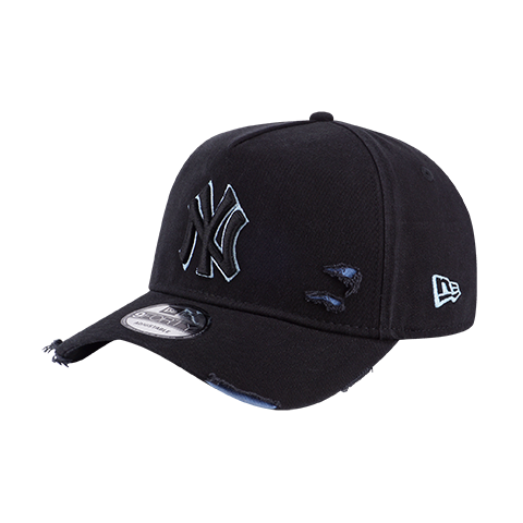 NEW YORK YANKEES COTTON DAMAGED BLACK 9FORTY AF CAP