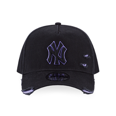 NEW YORK YANKEES COTTON DAMAGED BLACK 9FORTY AF CAP