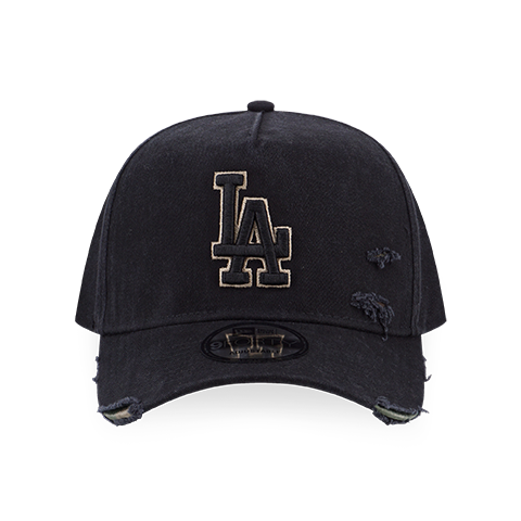 LOS ANGELES DODGERS COTTON DAMAGED BLACK 9FORTY AF CAP