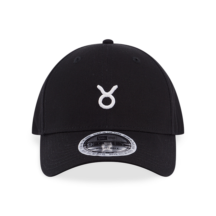 NEW ERA ZODIAC TAURUS GLOW IN THE DARK BLACK 9FORTY CAP