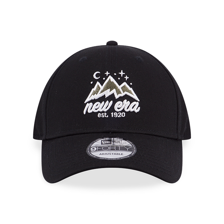 NEW ERA MOUNTAIN LOGO BLACK 9FORTY CAP