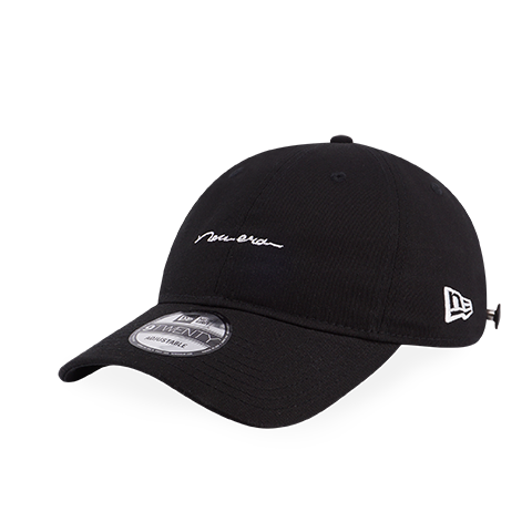 NEW ERA TACK BUTTON BLACK 9TWENTY CAP