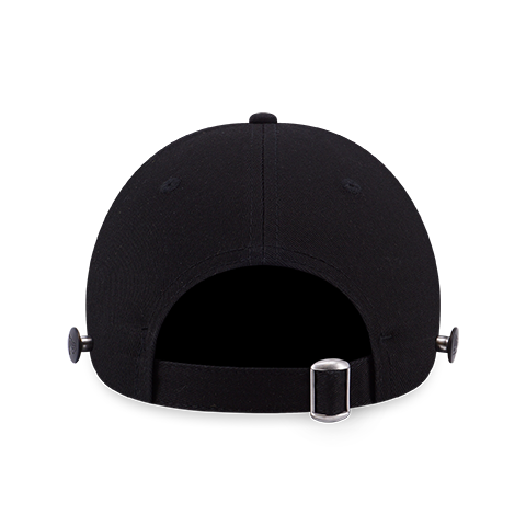 NEW ERA TACK BUTTON BLACK 9TWENTY CAP