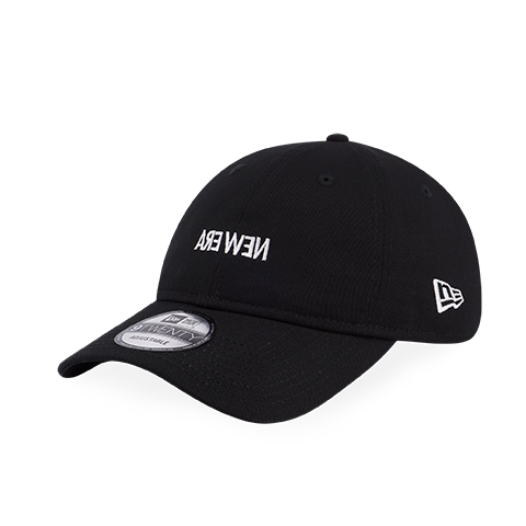 NEW ERA FLIPPED LOGO BLACK 9TWENTY CAP