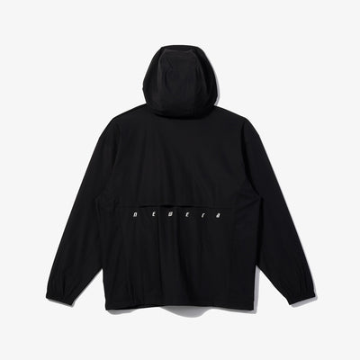 NEW ERA TECH TRAINING BLACK ZIP FRONT HOODIE