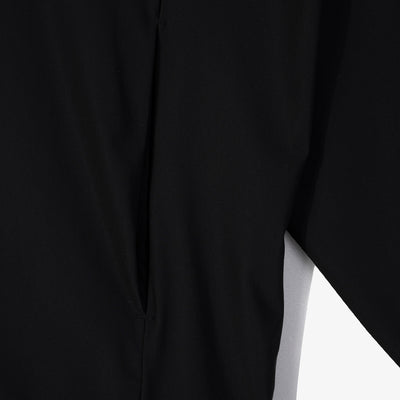 NEW ERA TECH TRAINING BLACK ZIP FRONT HOODIE