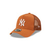 NEW YORK YANKEES TONAL MESH TRUCKER MED BROWN 9FORTY AF TRUCKER CAP