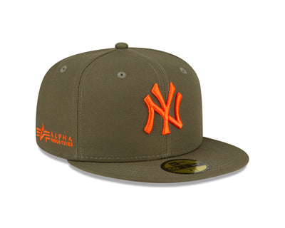 ALPHA INDUSTRIES NEW YORK YANKEES GREEN MED 59FIFTY CAP
