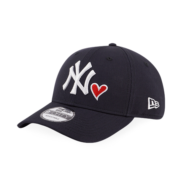帽子 BASICKS 9 FORTY Yankees Heart Cap BASICKS / BS 9 FORTY Yankees Heart Embroidery Cap | BASICKS